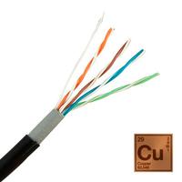CABLE RED UTP CAT.5E CARRETE 305 mts 24 AWG, 100% cobre, 4x2x0,51mm, doble chaqueta de PVC + PE