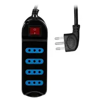 ALARGADOR ELECTRICO MULTIPLE 6 ENCH 5MT NEGRO 19PLC5063N