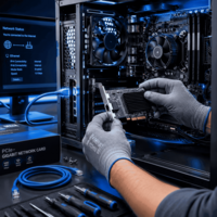 SERVICIO TECNICO INSTALAC. Y CONFIG.  TARJ. RED PC ESCRITORIO