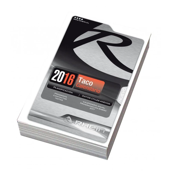 TACO CALENDARIO 2016 GRANDE
