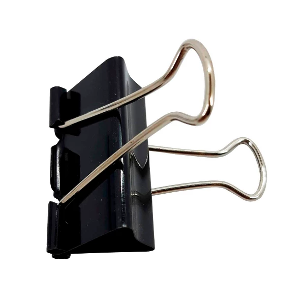 CAJA CLIPS DOBLE NEGRO 12UN 41MM 1 5/8