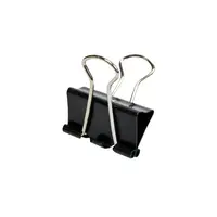 CAJA CLIPS DOBLE NEGRO 12UN 25MM 1