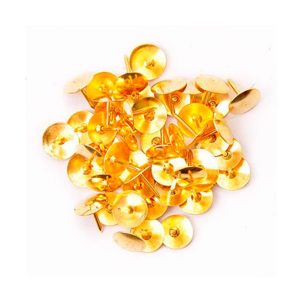 CAJA CHINCHE METALICO CAJA 100UN. DORADO