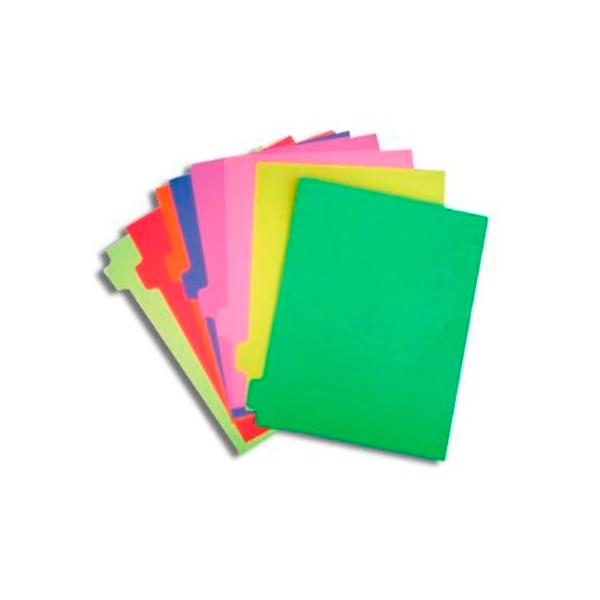 SEPARADOR OFICIO 12 POSIC. VINIL COLOR