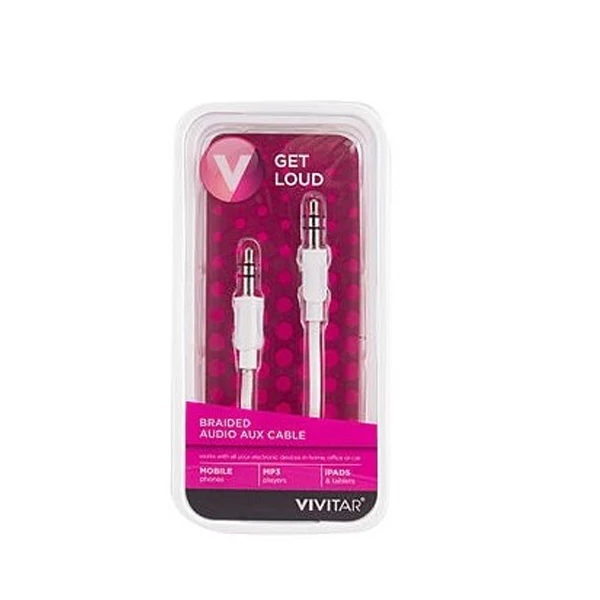 CABLE AUDIO PLUG - PLUG 3.5MM 0,9M VIVITAR