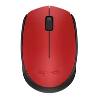 Logitech M170 - Ratón - diestro y zurdo - inalámbrico - 2.4 GHz - receptor inalámbrico USB - rojo