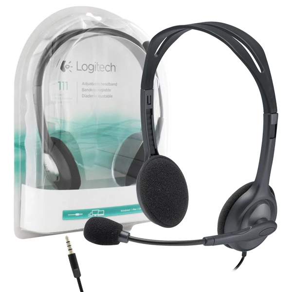 AUDIFONO CON MIC. H111 NEGRO LOGITECH