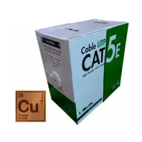 Cable de red exterior Cat5e, 24 AWG, 100% cobre, 4x2x0,51mm, doble chaqueta de PVC + PE,  carrete de 305 mts 