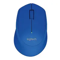 Logitech M280 - Ratón - diestro - óptico - 3 botones - inalámbrico - 2.4 GHz - receptor inalámbrico USB - azul