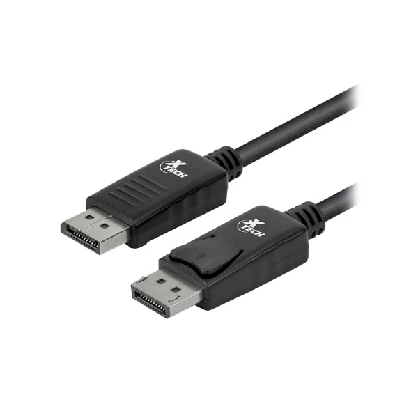 Xtech - Cable DisplayPort - DisplayPort (M) a DisplayPort (M) - 1.8 m - trabado - negro