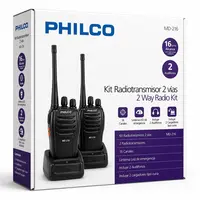 RADIOTRANSMISOR PACK 2UN. 2 VIAS 16KMS 