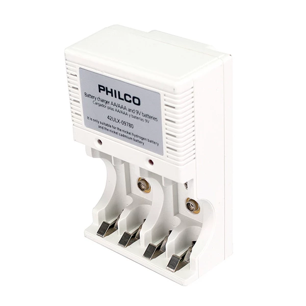 CARGADOR PILAS AA/AAA 9V PHILCO