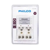 CARGADOR PILAS AA/AAA 9V PHILCO