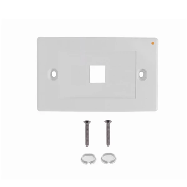 FACEPLATE RJ45/SIMPLE 70 X 114MM BLANCO FP1HL LINK MADE