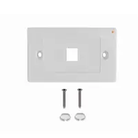FACEPLATE RJ45/SIMPLE 70 X 114MM BLANCO FP1HL LINK MADE