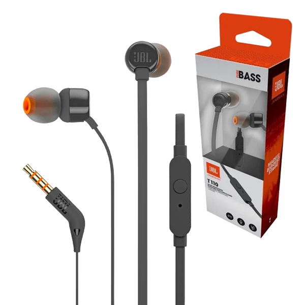 AUDIFONO CON MIC. IN-EAR JBLT110BLK 