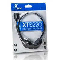 AUDIFONO CON MIC. ALAMBRICO JACK-PLUG XTS-220 NEGRO XTECH