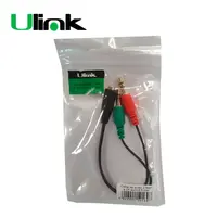 CABLE AUDIO JACK H  A  2 JACK M 15CM  COD: 150169 ULINK