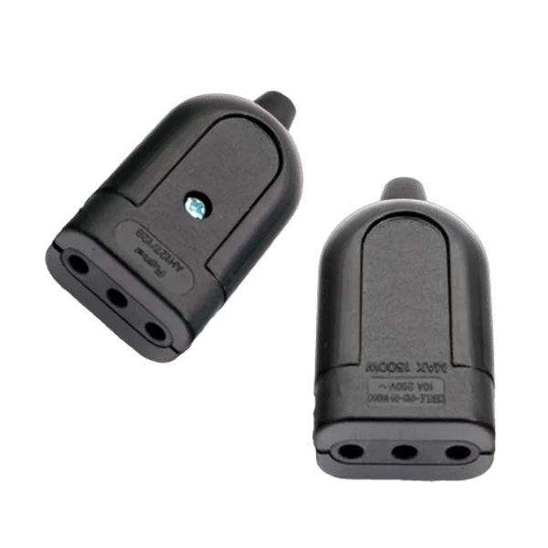 ENCHUFE HEMBRA 3 P NEGRO AH128N FUJITEL