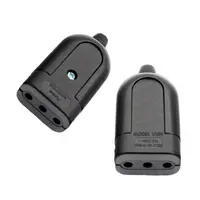 ENCHUFE HEMBRA 3 P NEGRO AH128N FUJITEL