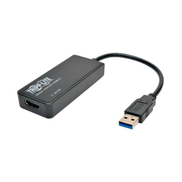 Eaton Tripp Lite Series USB 3.0 to HDMI Dual Monitor External Video Graphics Card Adapter SuperSpeed 1080p - Adaptador de vídeo externo - USB 3.0 - HDMI