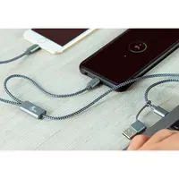 CABLE CARGADOR 5 EN 1 MUSB-USB C-LIGHT XTC-560  1.2M XTECH