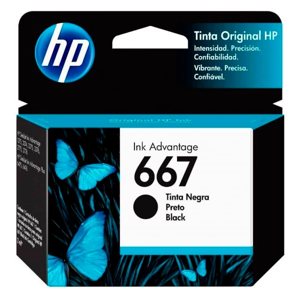 CARTRIDGE 667 NEGRO HP