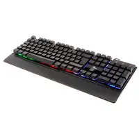 Teclado para Gaming Xtech XTK-510S - Español - Iluminación LED Multi-color con efectos de luz - Conexión USB inmediata - Descansa-palmas integrado con acabado texturizado