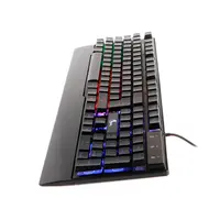 Teclado para Gaming Xtech XTK-510S - Español - Iluminación LED Multi-color con efectos de luz - Conexión USB inmediata - Descansa-palmas integrado con acabado texturizado