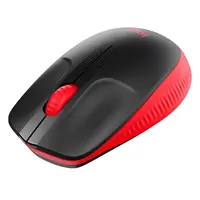 Logitech M190 - Ratón - óptico - 3 botones - inalámbrico - receptor inalámbrico USB - rojo
