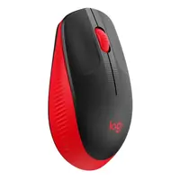 Logitech M190 - Ratón - óptico - 3 botones - inalámbrico - receptor inalámbrico USB - rojo