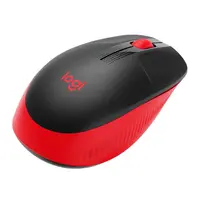 Logitech M190 - Ratón - óptico - 3 botones - inalámbrico - receptor inalámbrico USB - rojo