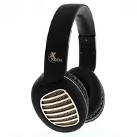 AUDIFONO CON MIC. BLUETOOTH XTH-630GD/NEGRO-DORADO XTECH