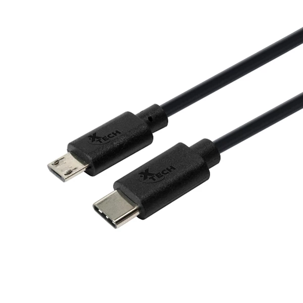 CABLE CARGA/DATOS USB C A MICRO USB 2.0 XTC-520/1.8MT XTECH