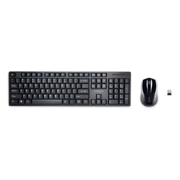Kensington - Kit Teclado y Mouse Inalámbrico Negro