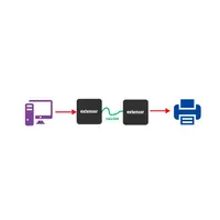 ADAPTADOR EXTENSION USB 2.0 A RJ45/ HASTA 50 MTS/9301 DINON