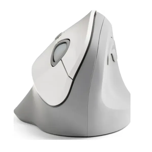 Kensington Pro Fit Ergo Vertical Wireless Mouse - Ratón vertical - ergonómico - diestro - 6 botones - inalámbrico - receptor inalámbrico USB - gris
