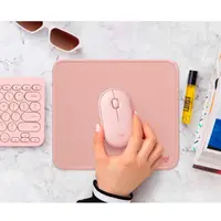 Logitech Studio Series - Alfombrilla de ratón - base de goma antideslizante, fácil deslizamiento, superficie resistente a salpicaduras - rosa oscuro