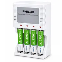 CARGADOR PILAS AA/AAA/9V/+ 4 PILAS 2700A PHILCO
