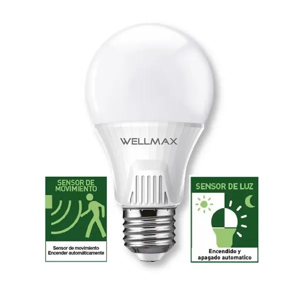 AMPOLLETA LED TIPO BALLET/LUZ FRIA/9W A60/E27/174631 WELLMAX