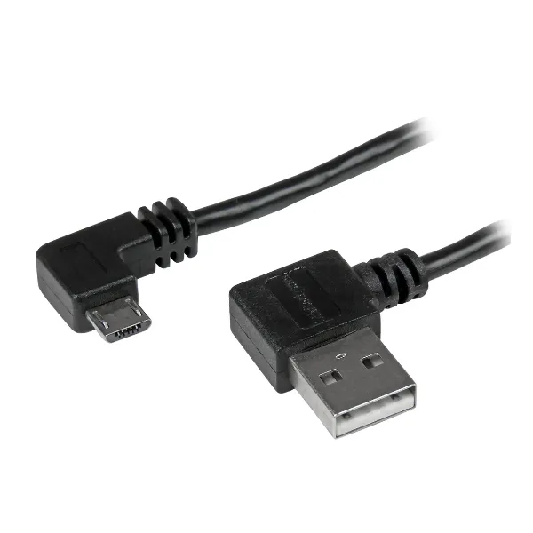 CABLE DATOS MICRO USB 90° A USB 2MT STARTECH