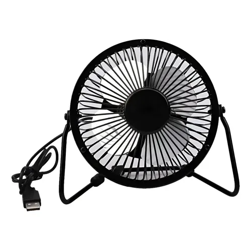 VENTILADOR MINI DE MESA USB NEGRO A816 MULTIMARCA