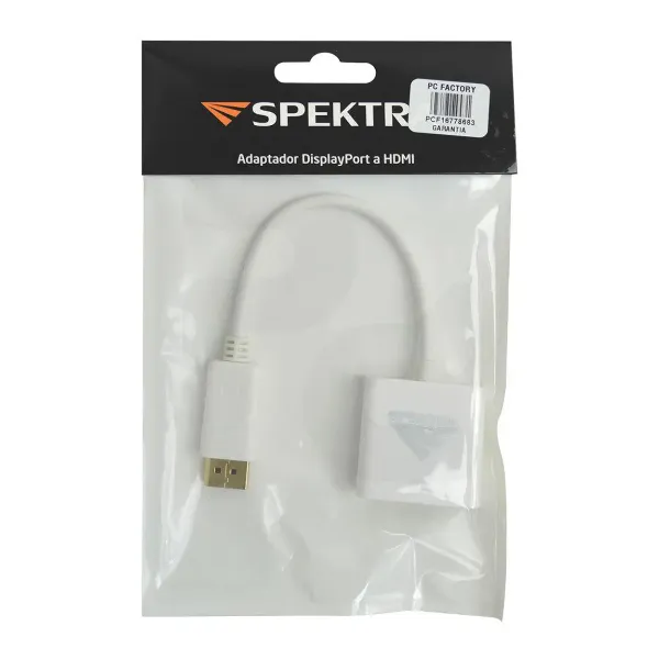 ADAPTADOR DISPLAY PORT A HDMI BLANCO SPEKTRA