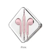 AUDIFONO ALAMBRICO IN-EAR C/MICROFONO M55  ROSADO
