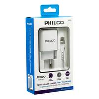 CARGADOR RAPIDO PARED USB-C A LIGHTNING 1,0MT/QC624