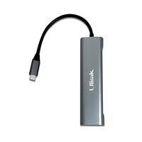ADAPTADOR MULTIPUERTO 5 EN 1 UL-ADC530RD USBC A 3USB/SD/MICROSD ULINK