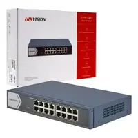 SWITCH 10/100/1000 16P/RACKEABLE/NO ADMIN DS-3E0516-E(C)/METALICO 