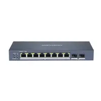 SWITCH 10/100/1000 10P/ 8P POE + 2 P FIBRA DS-3E1510P-SI(O-STD) 