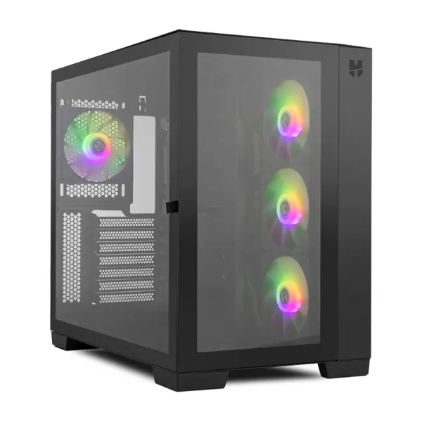 GABINETE GAMER HUMMER ASTRA BLACK VIDRIO TEMPLADO/4 FAN ARGB/S FUENTE