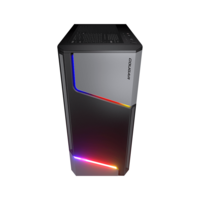 GABINETE GAMER MX360 RGB BLACK 1 F REAR/ LED FRONTAL S/FUENTE